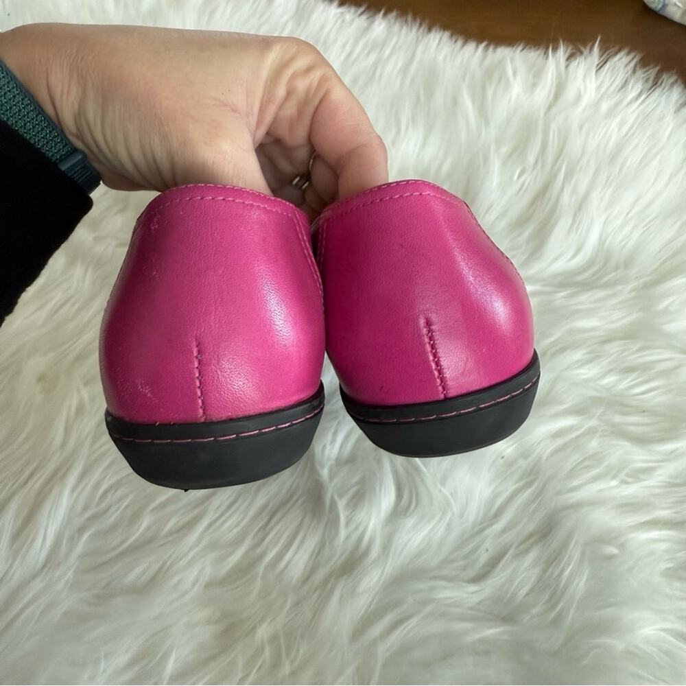 Dansko | Neely Flats Pink Perforated Leather Comfort Cut-Out Ballet Fuchsia 39 9 - Picture 8 of 9